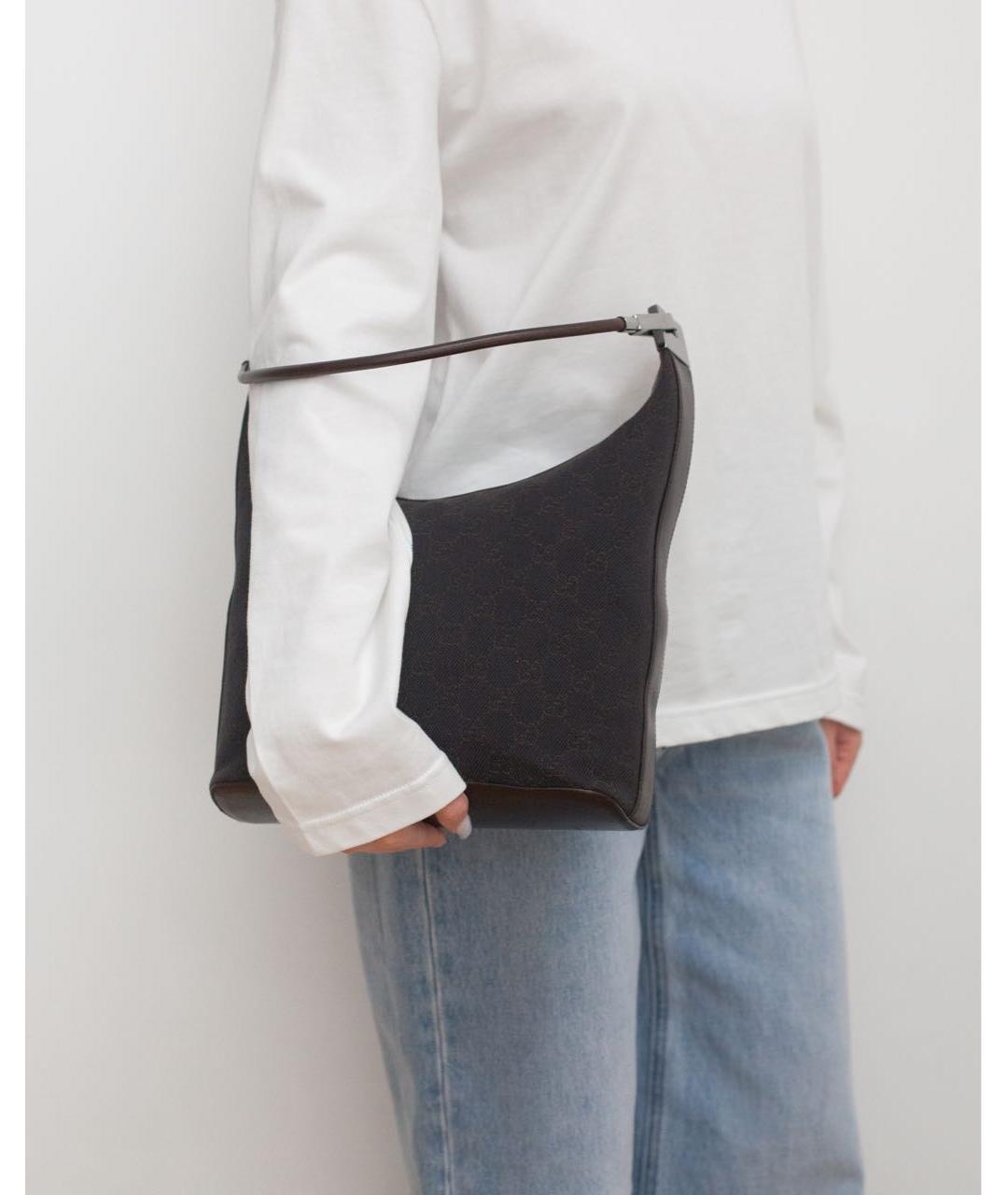 GUCCI Коричневая сумка с короткими ручками, фото 3