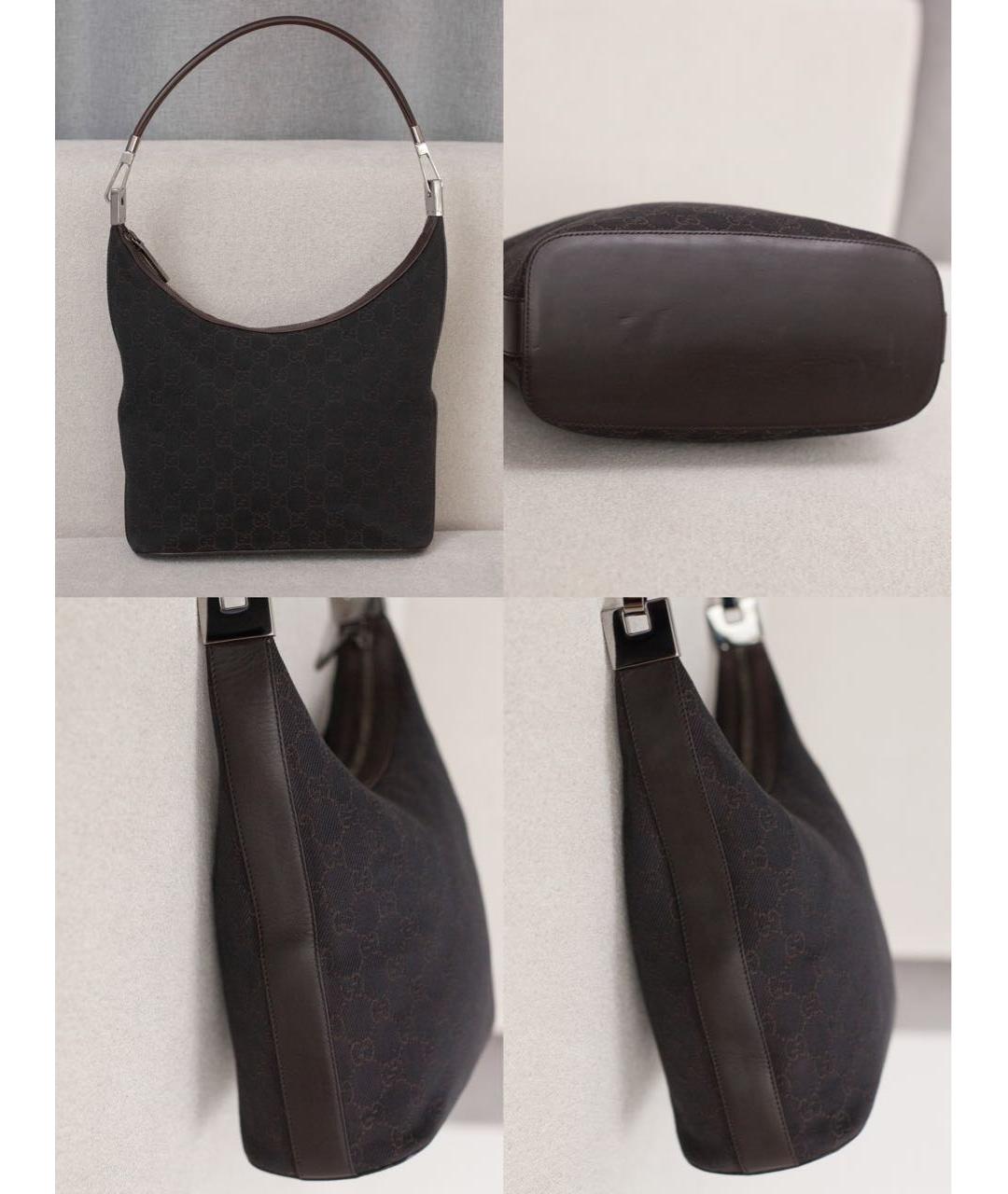 GUCCI Коричневая сумка с короткими ручками, фото 5