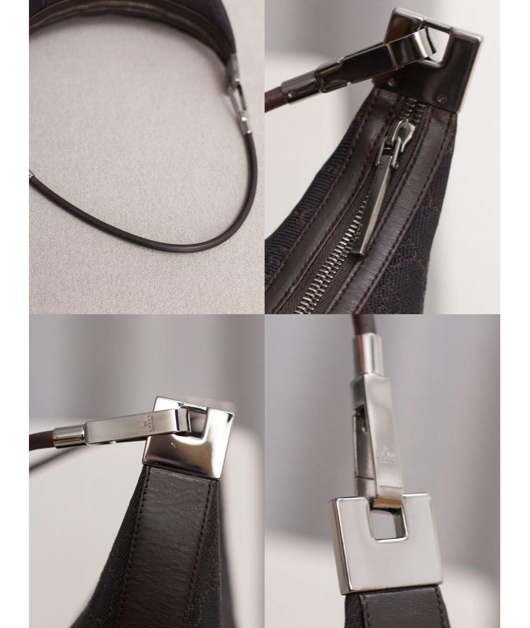 GUCCI Коричневая сумка с короткими ручками, фото 6