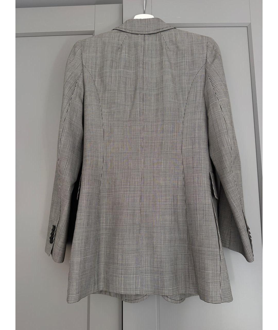 BALENCIAGA Серый шерстяной жакет/пиджак, фото 2