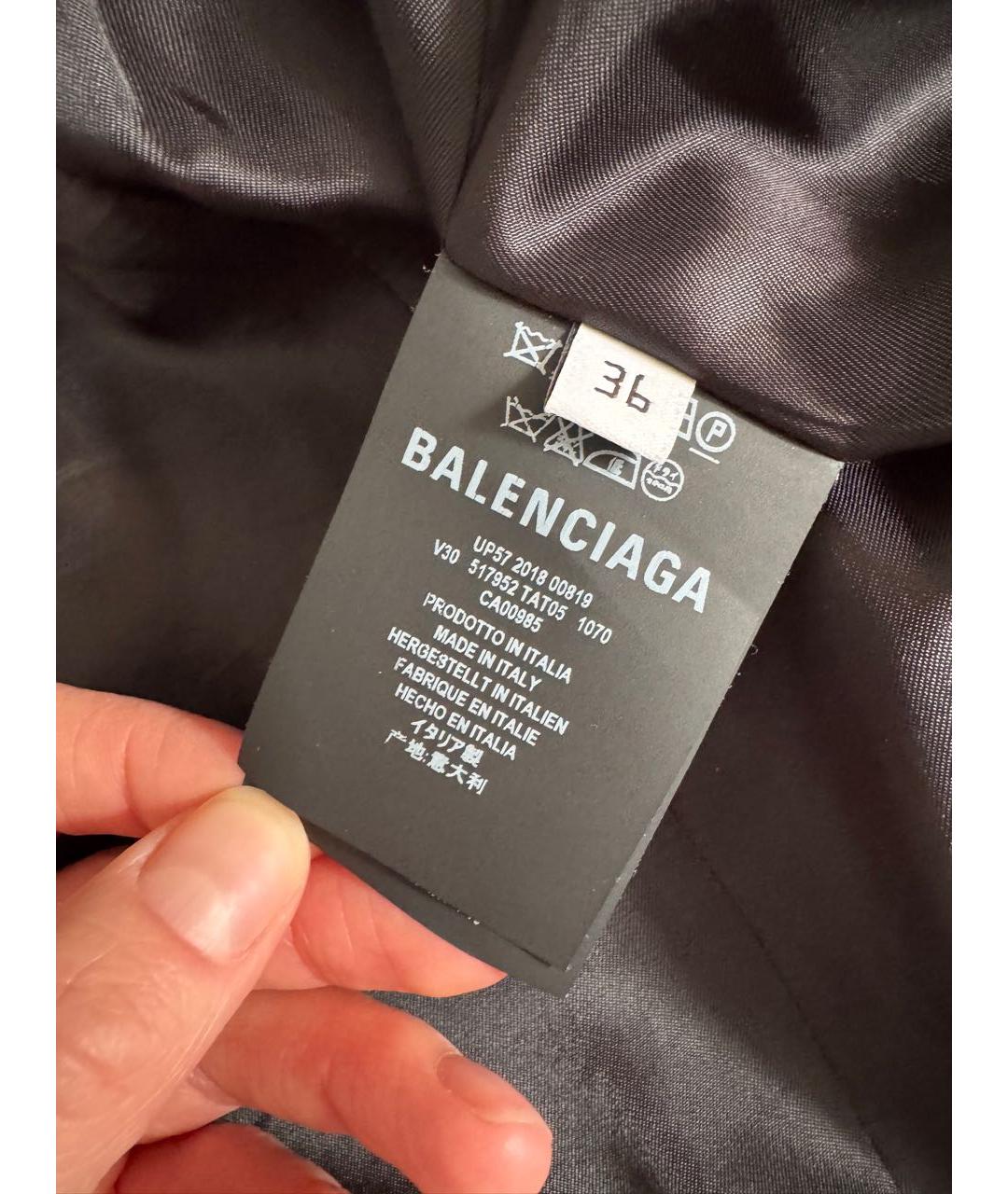 BALENCIAGA Серый шерстяной жакет/пиджак, фото 4