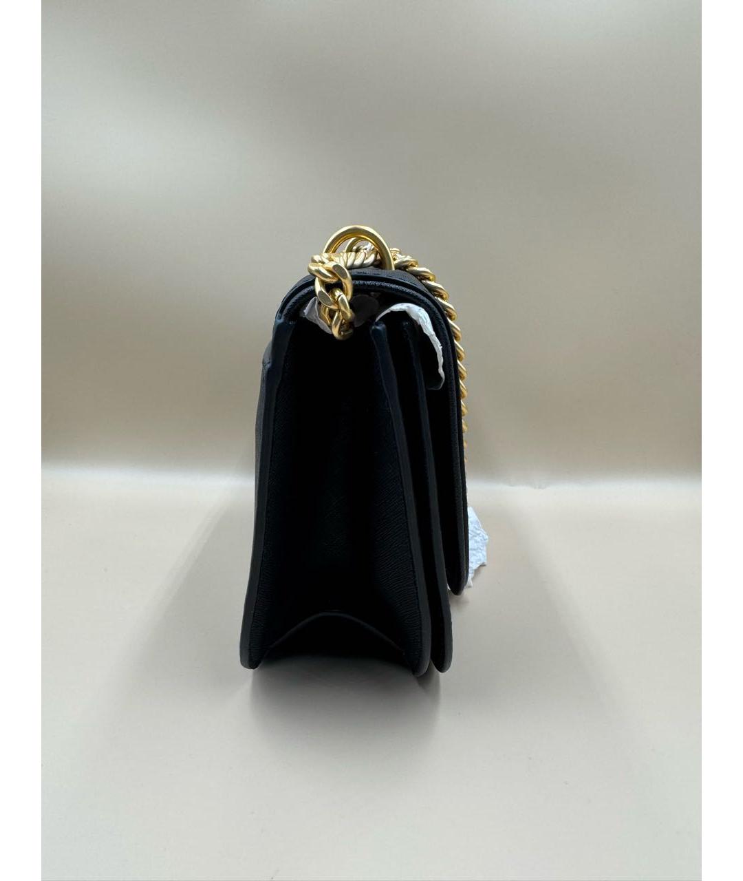 TORY BURCH Черная кожаная сумка через плечо, фото 4