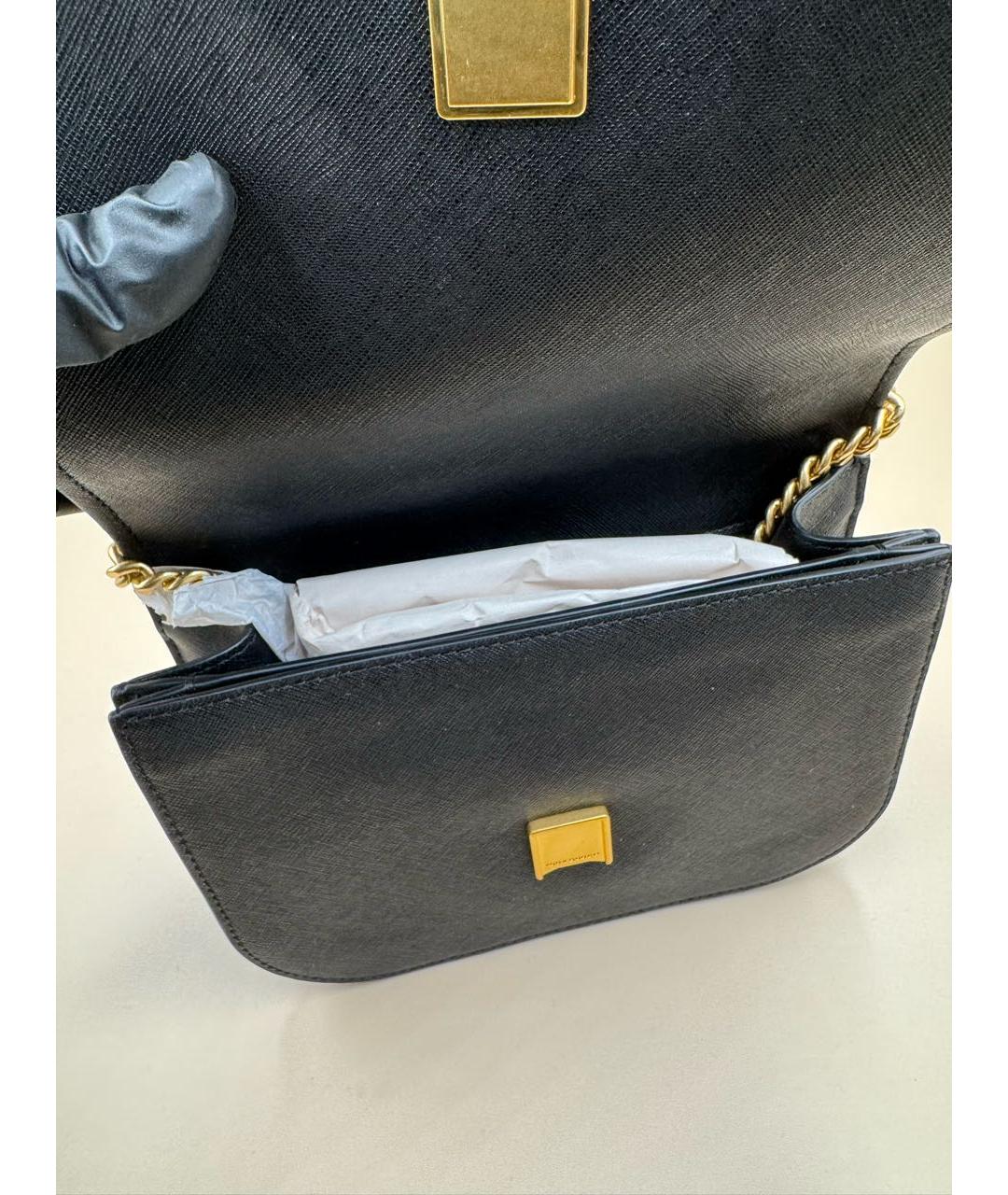 TORY BURCH Черная кожаная сумка через плечо, фото 7