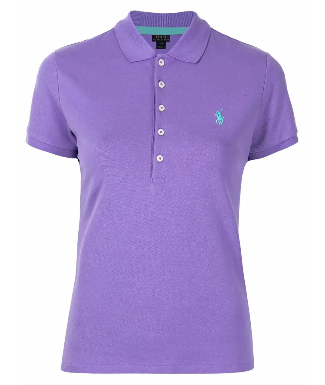 POLO RALPH LAUREN Фиолетовый хлопковый детская футболка / топ, фото 7