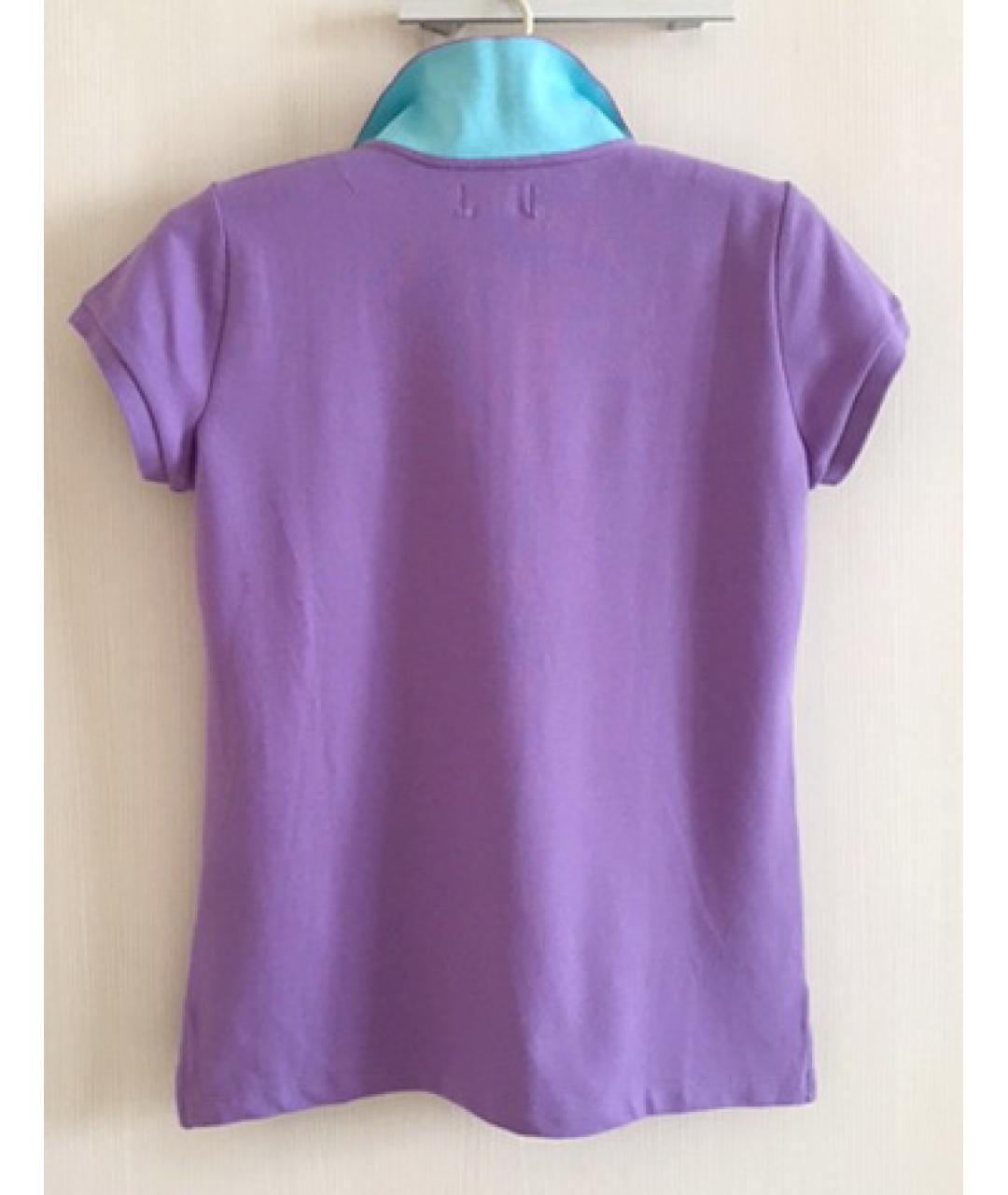 POLO RALPH LAUREN Фиолетовый хлопковый детская футболка / топ, фото 3