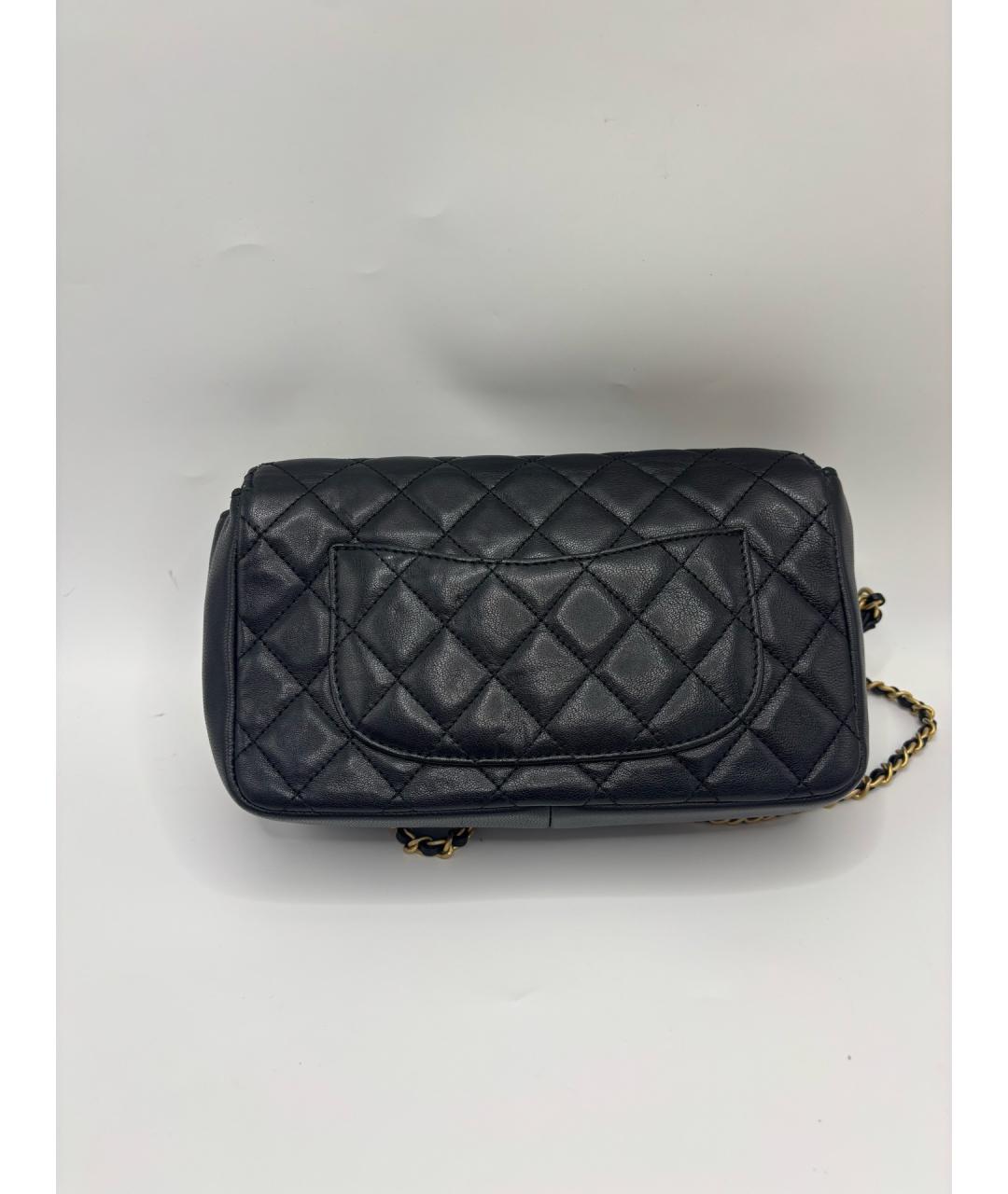 CHANEL Черная кожаная сумка через плечо, фото 2