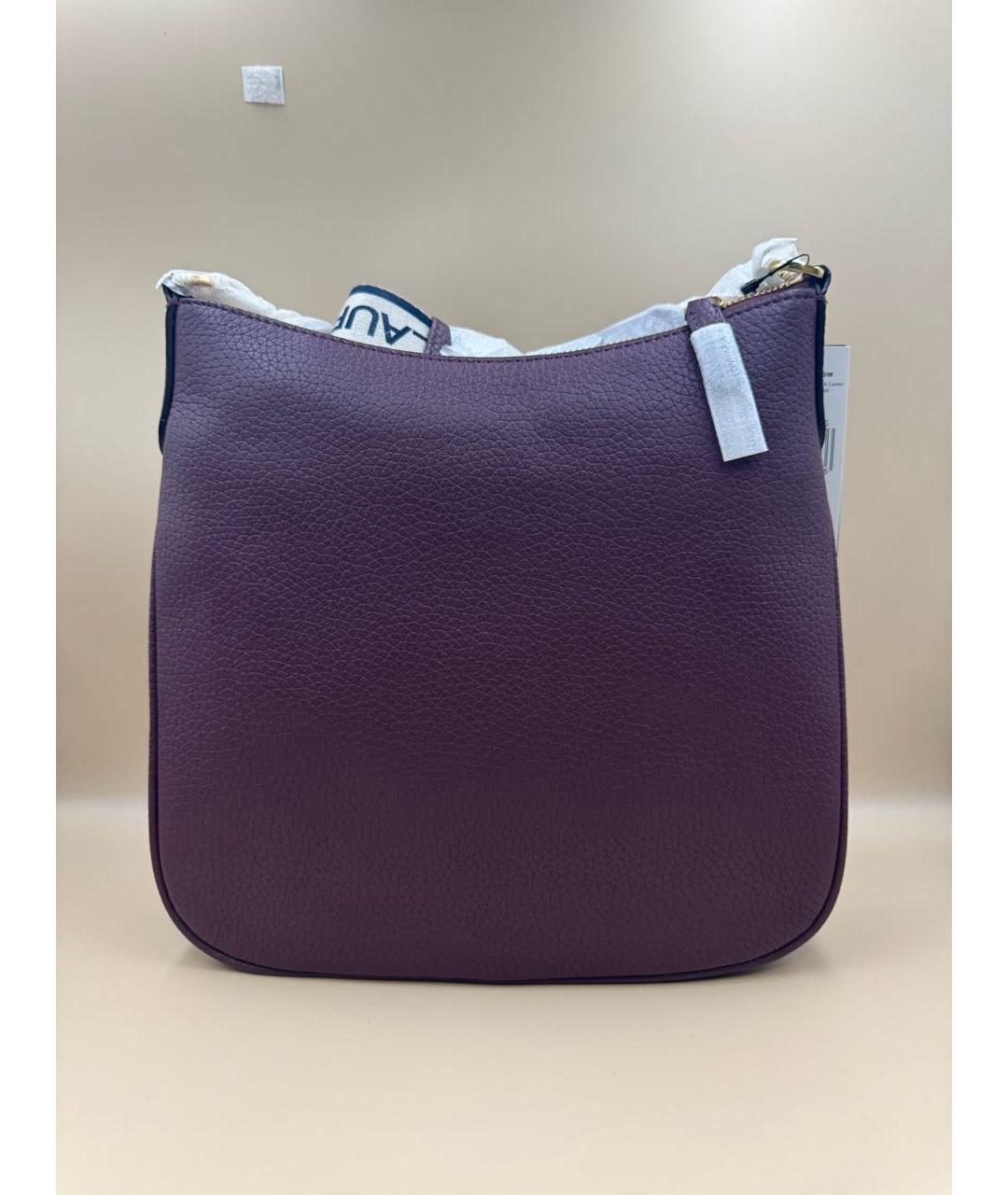 RALPH LAUREN Бордовая кожаная сумка через плечо, фото 2