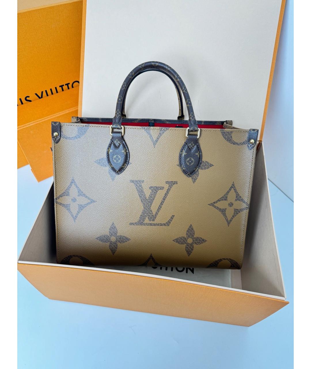 LOUIS VUITTON Коричневая сумка тоут, фото 2