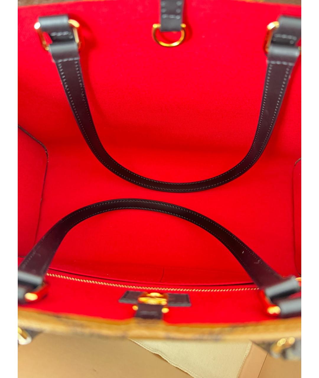 LOUIS VUITTON Коричневая сумка тоут, фото 6