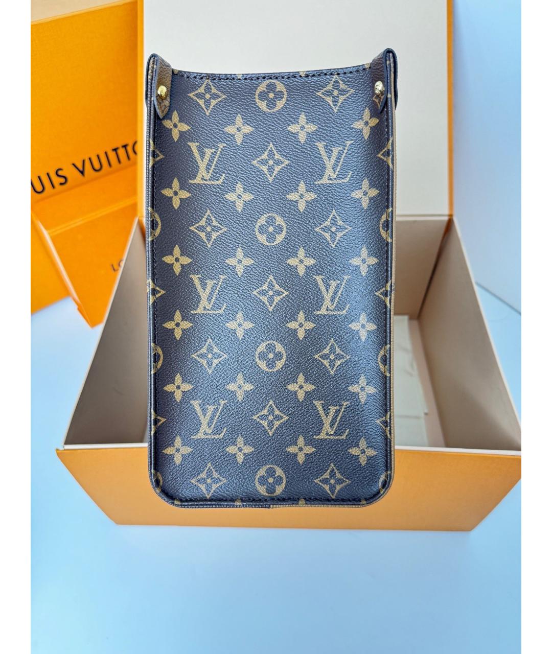 LOUIS VUITTON Коричневая сумка тоут, фото 4