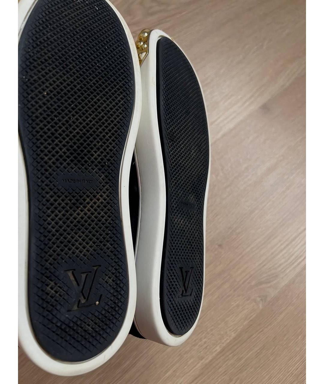 LOUIS VUITTON Черные слипоны из лакированной кожи, фото 5