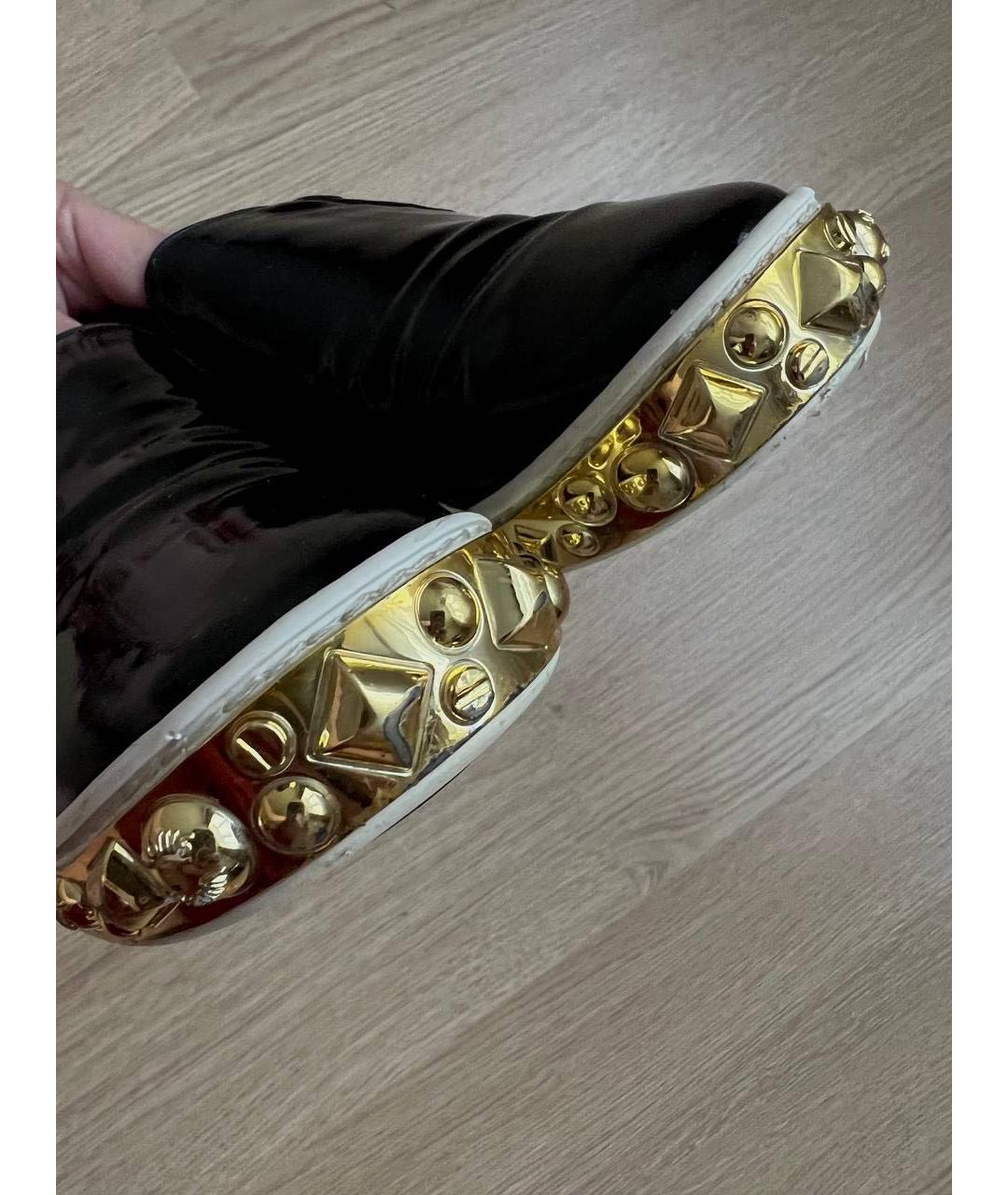 LOUIS VUITTON Черные слипоны из лакированной кожи, фото 3