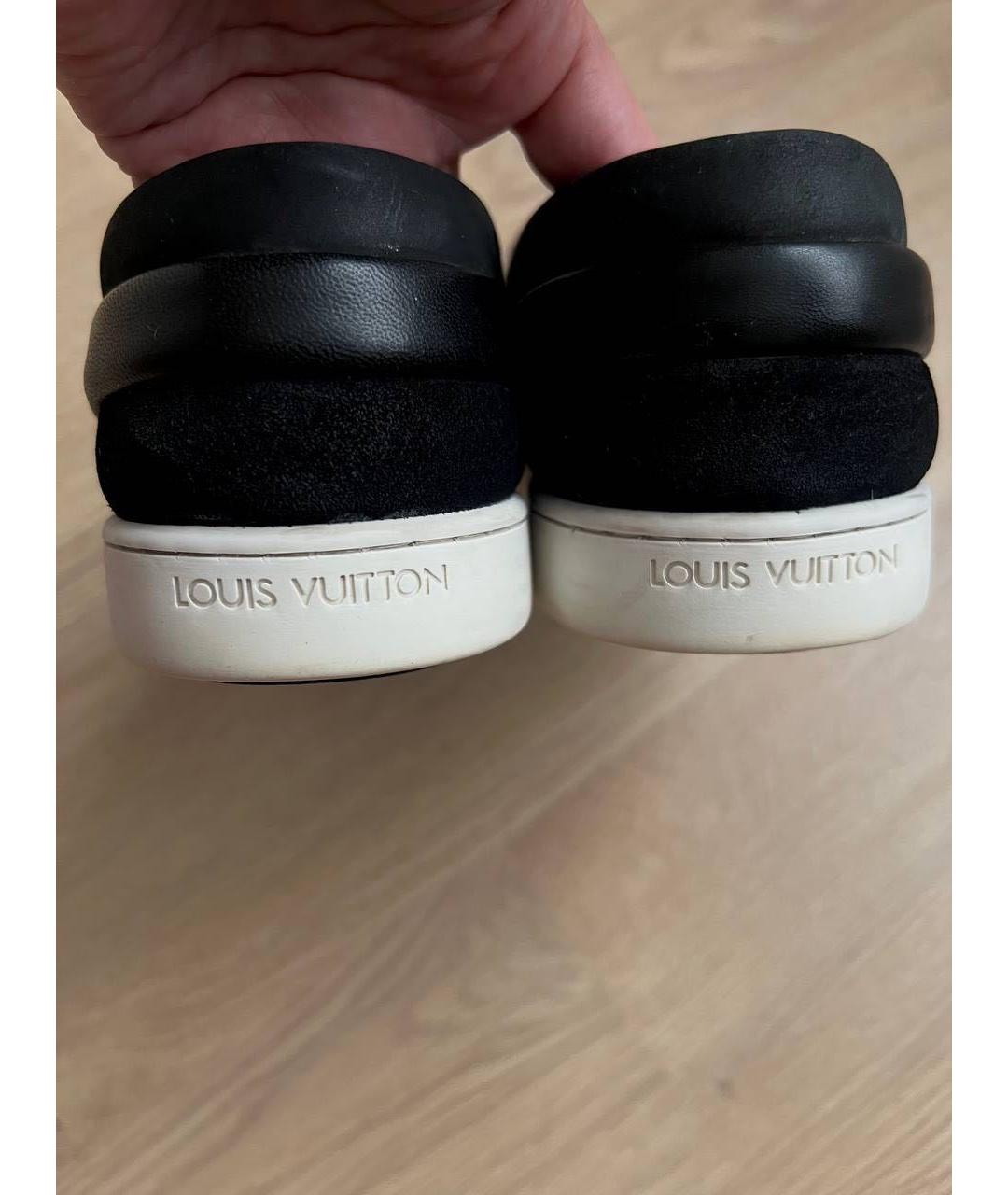 LOUIS VUITTON Черные слипоны из лакированной кожи, фото 4