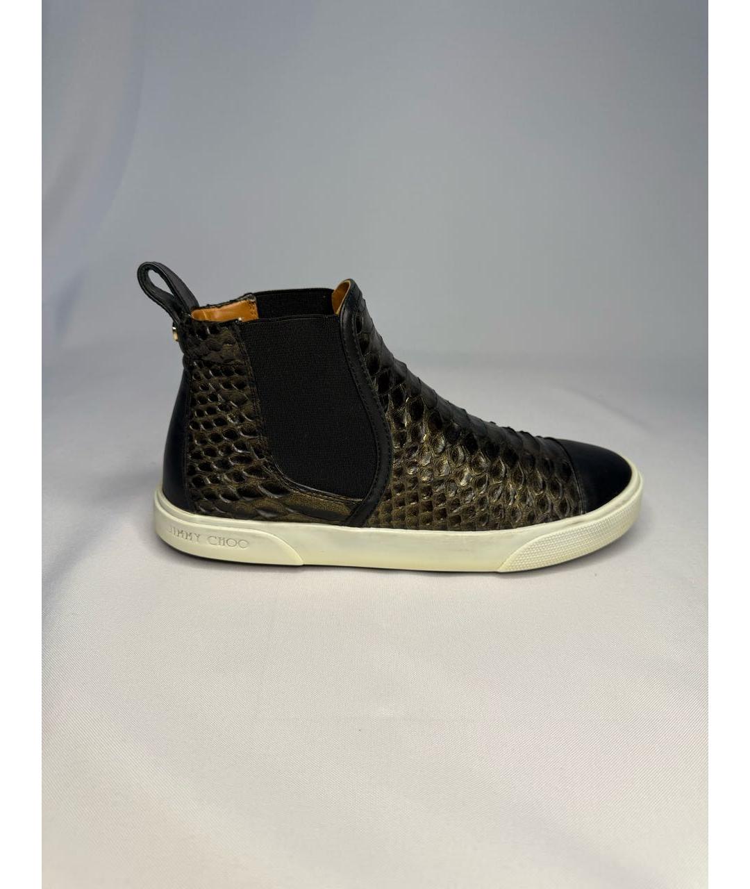 JIMMY CHOO Черные кожаные ботинки, фото 9