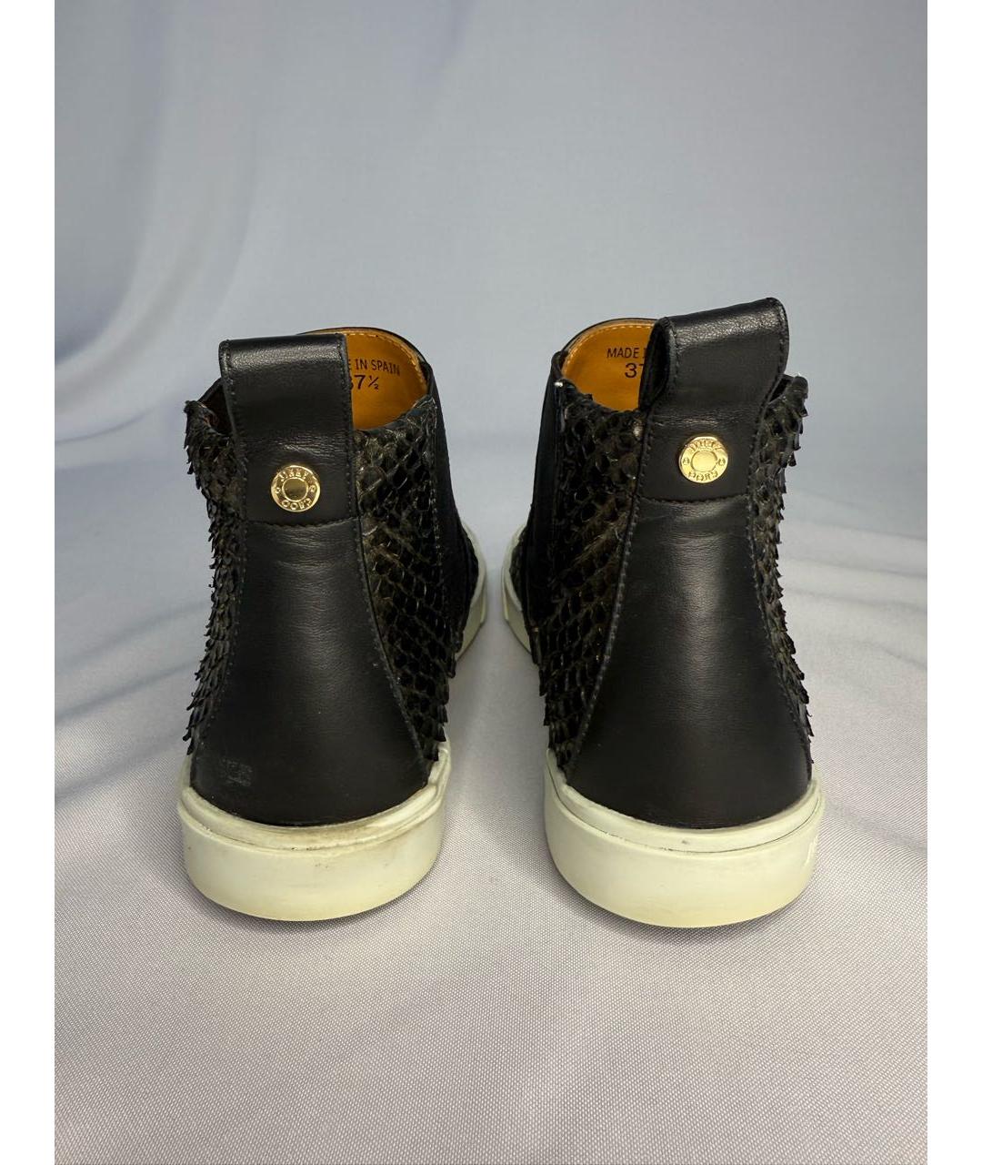 JIMMY CHOO Черные кожаные ботинки, фото 4