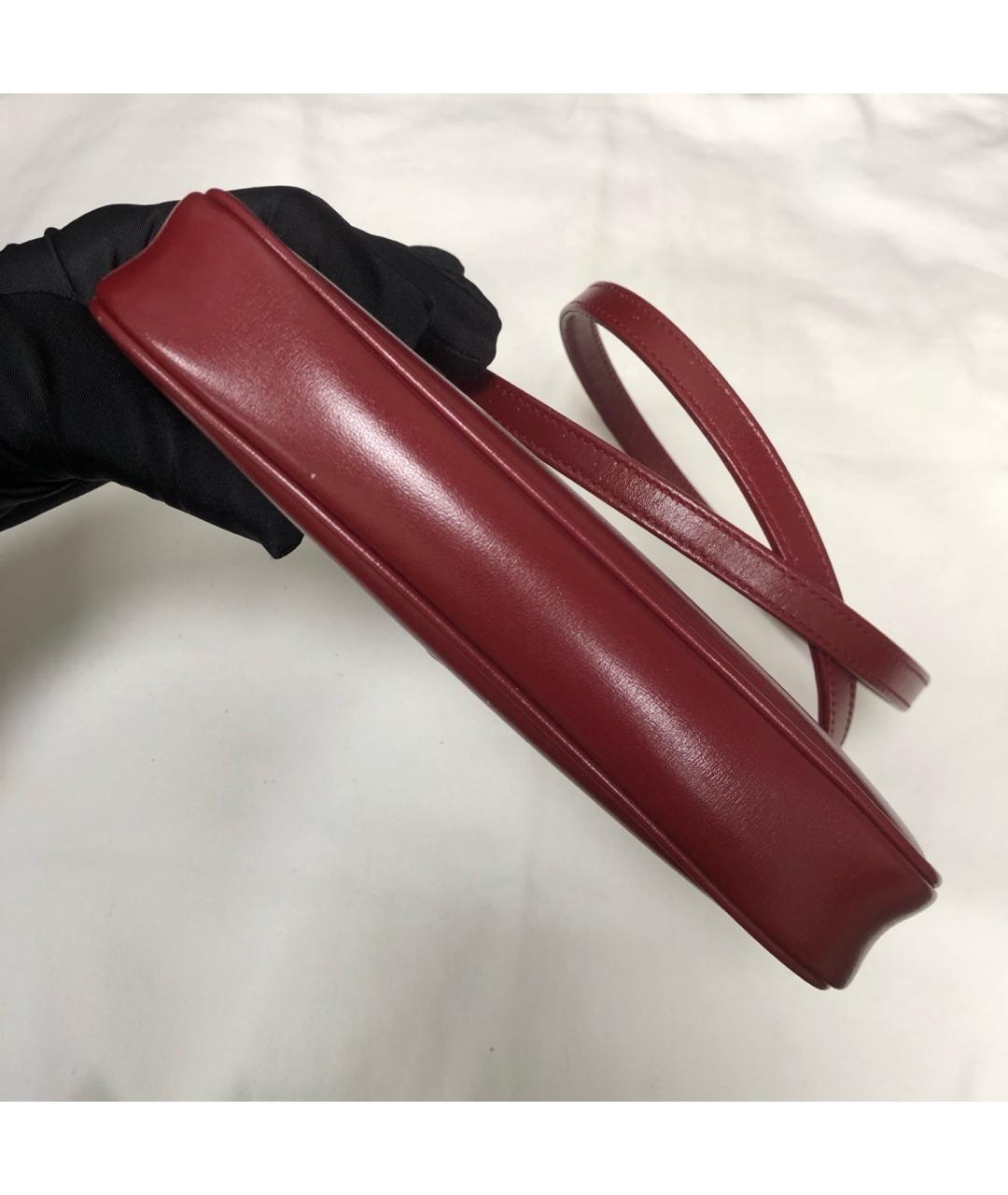 GUCCI Красная кожаная сумка через плечо, фото 3