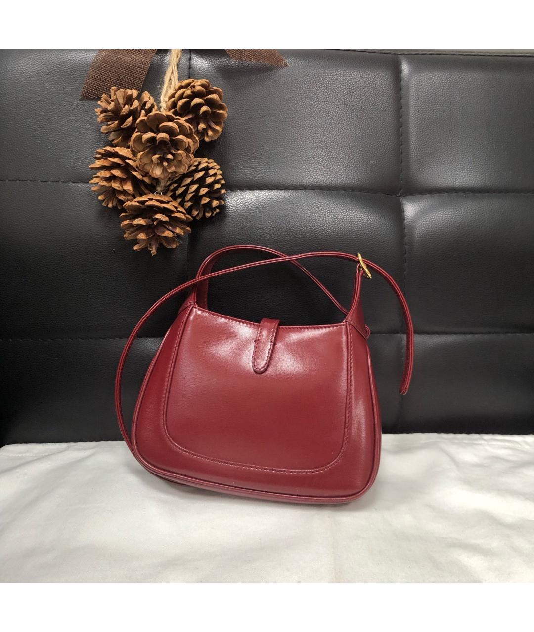 GUCCI Красная кожаная сумка через плечо, фото 2