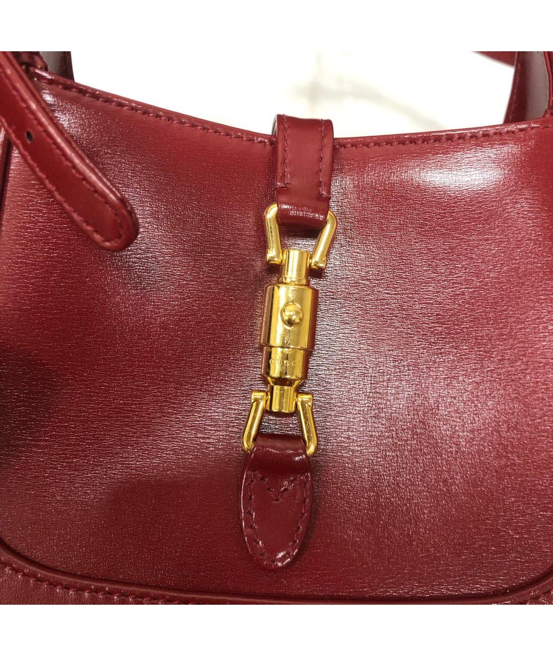 GUCCI Красная кожаная сумка через плечо, фото 5