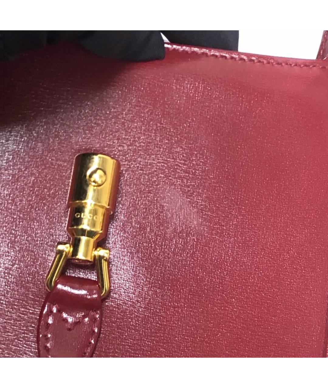 GUCCI Красная кожаная сумка через плечо, фото 8