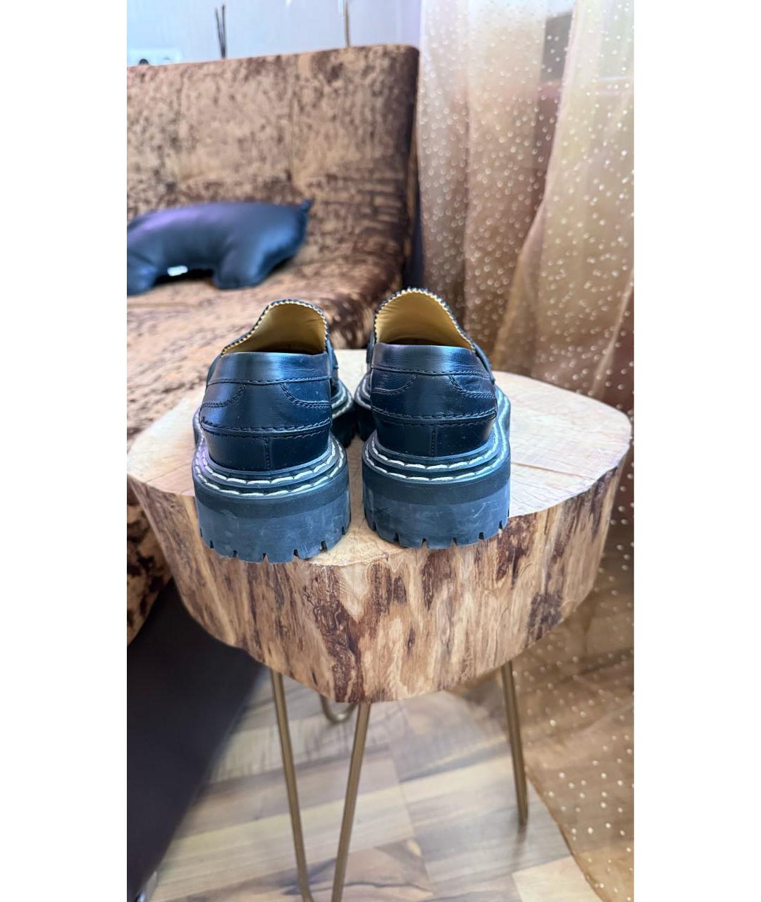 PROENZA SCHOULER Черные кожаные лоферы, фото 4