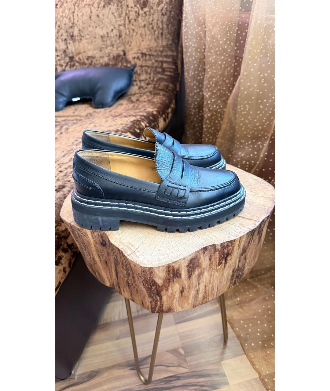 PROENZA SCHOULER Черные кожаные лоферы, фото 9