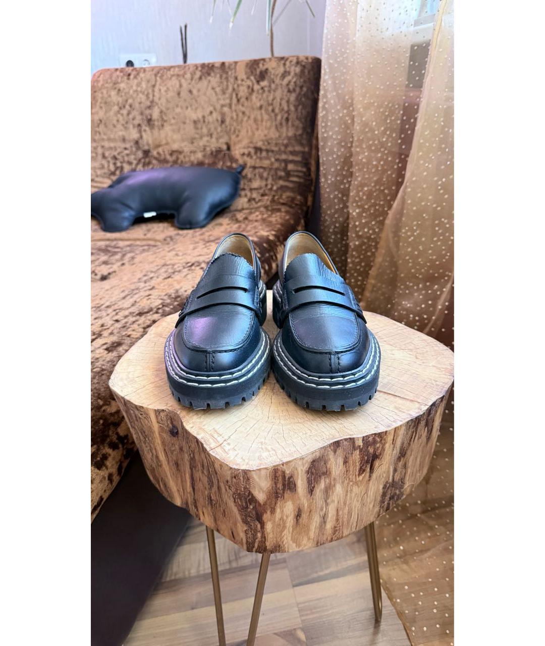 PROENZA SCHOULER Черные кожаные лоферы, фото 3