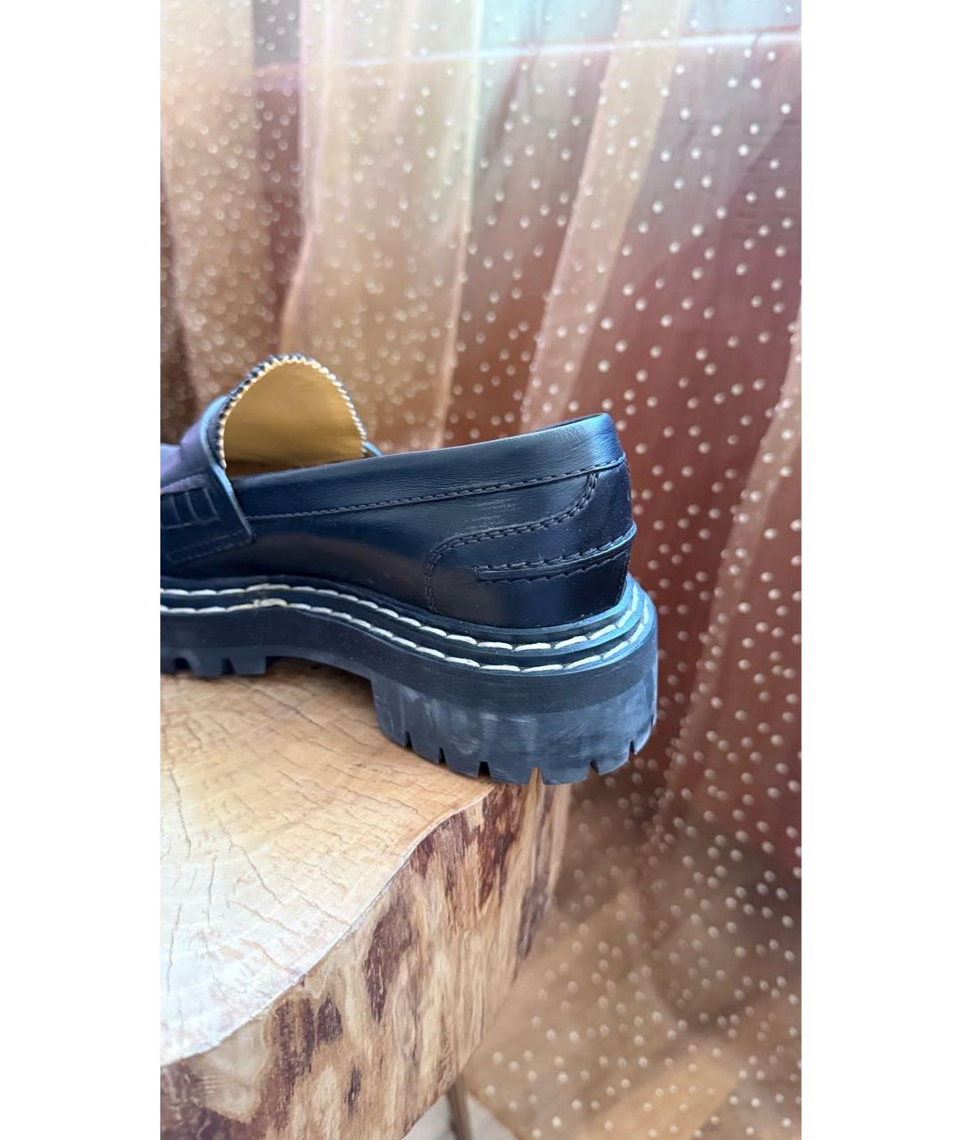 PROENZA SCHOULER Черные кожаные лоферы, фото 5