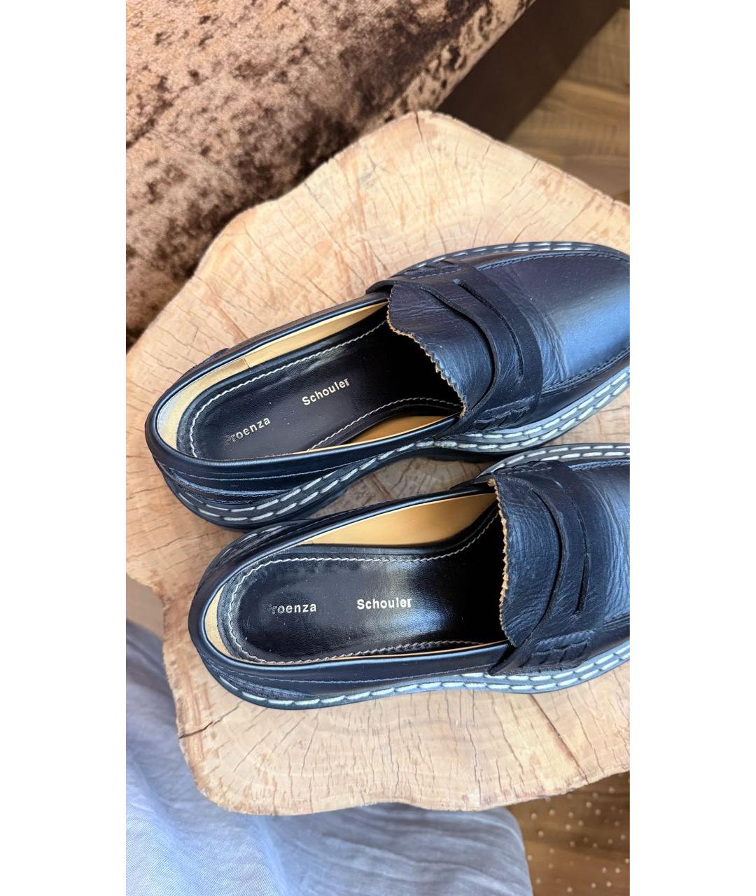 PROENZA SCHOULER Черные кожаные лоферы, фото 6