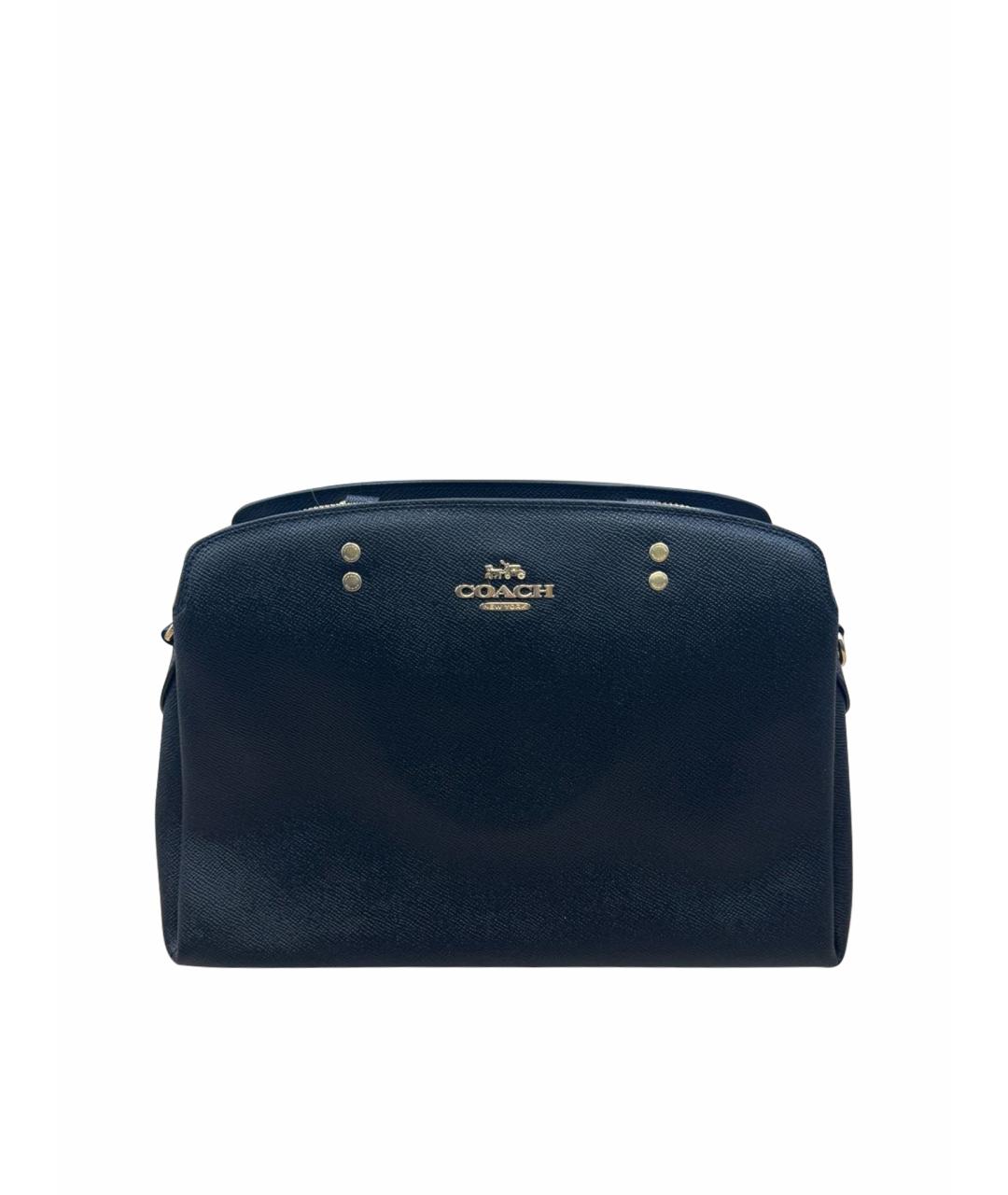 COACH Черная кожаная сумка через плечо, фото 1