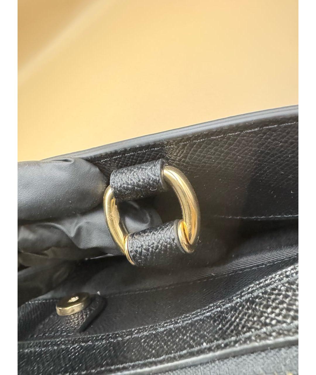 COACH Черная кожаная сумка через плечо, фото 6