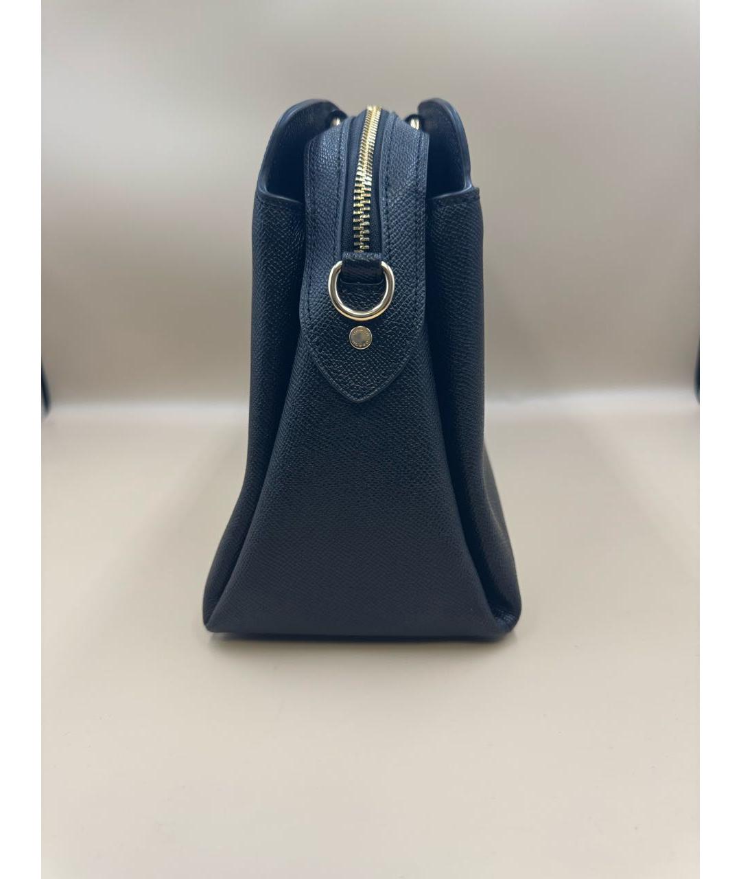 COACH Черная кожаная сумка через плечо, фото 3