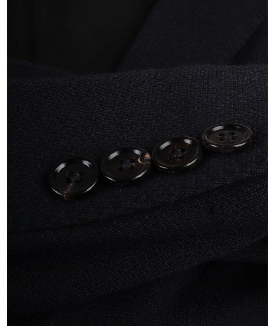 ZEGNA Темно-синий шерстяной пиджак, фото 5