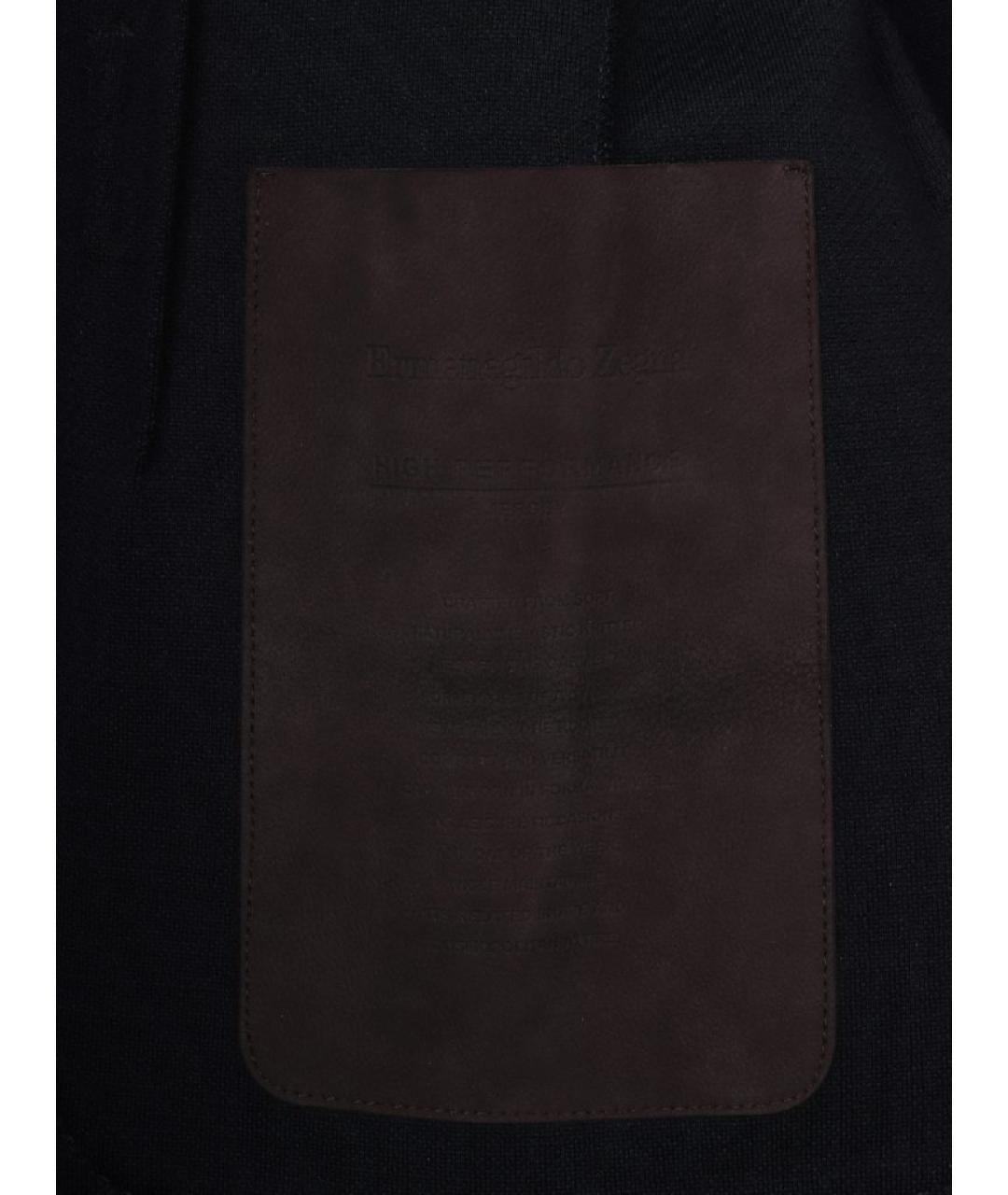 ZEGNA Темно-синий шерстяной пиджак, фото 7