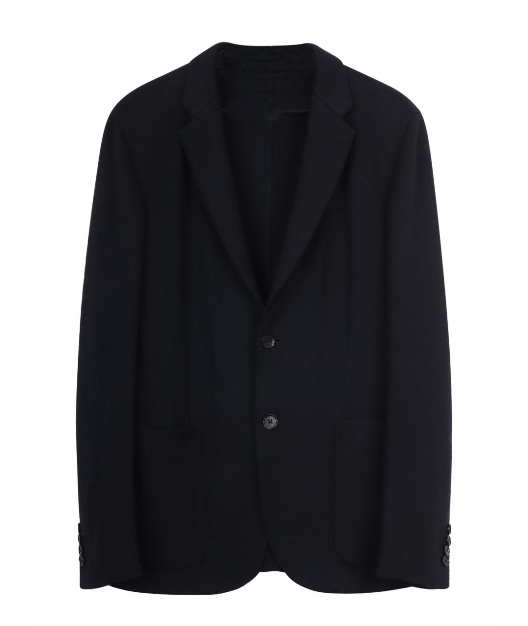 ZEGNA Темно-синий шерстяной пиджак, фото 1