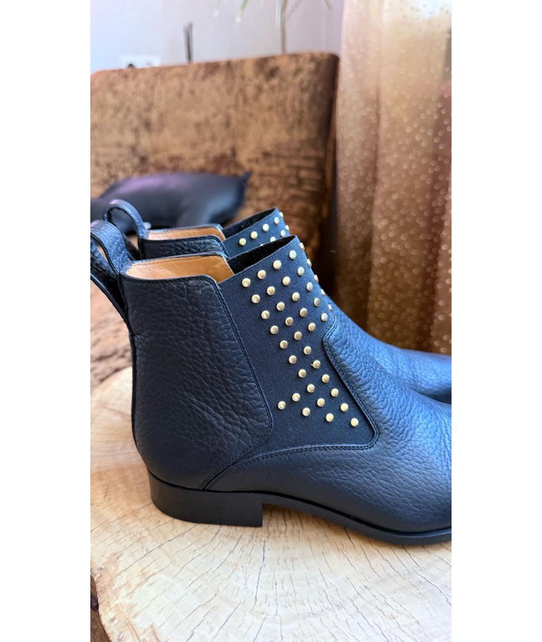 CHLOE Черные кожаные полусапоги, фото 5