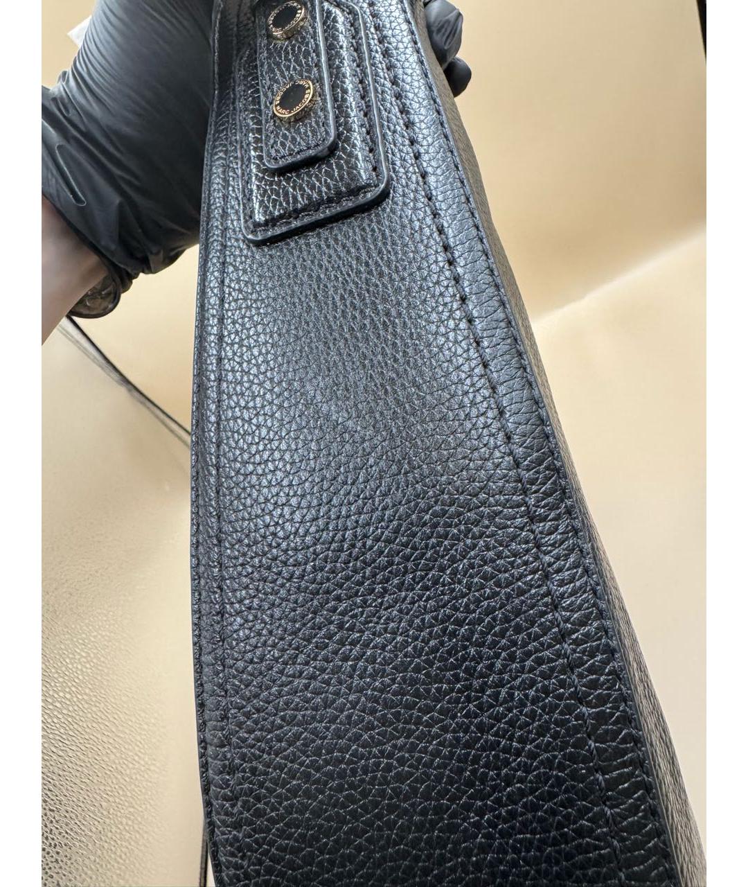 MARC JACOBS Черная кожаная сумка через плечо, фото 7