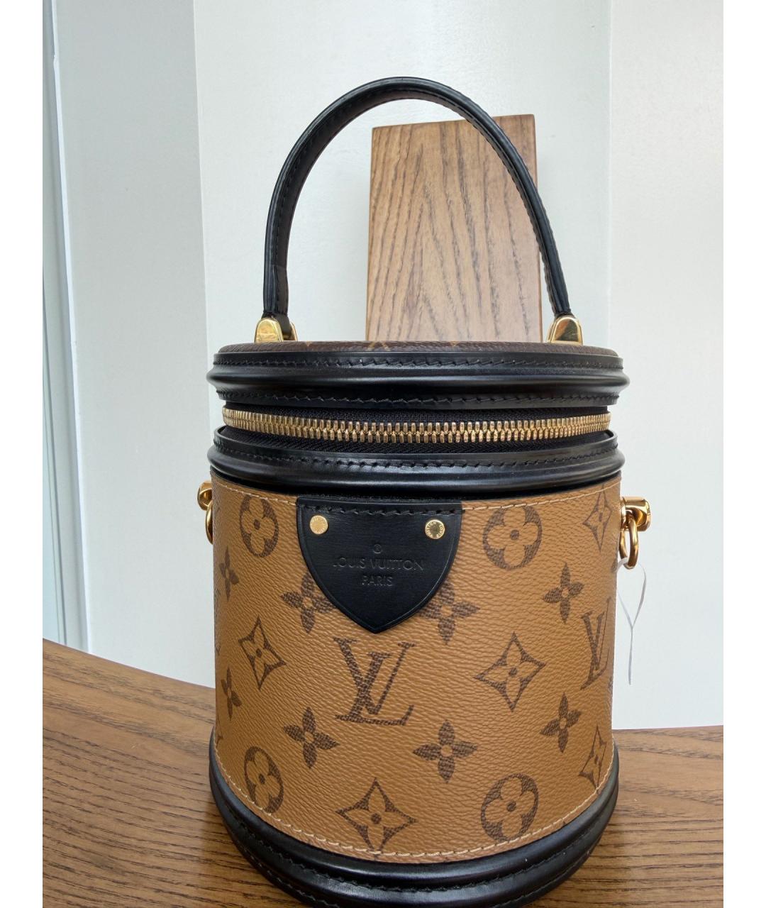 LOUIS VUITTON Коричневая сумка с короткими ручками, фото 7