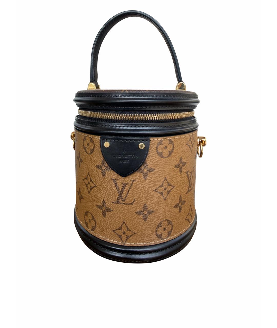 LOUIS VUITTON Коричневая сумка с короткими ручками, фото 1