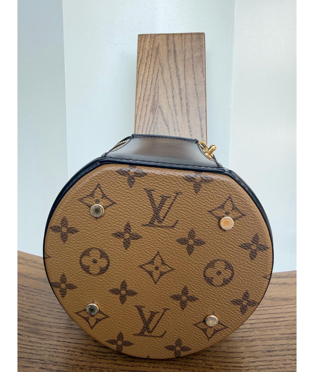 LOUIS VUITTON Коричневая сумка с короткими ручками, фото 3