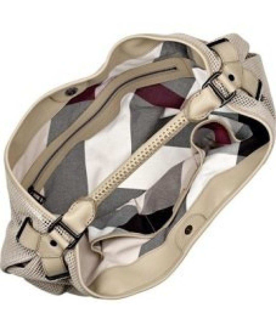 BURBERRY Бежевая замшевая сумка через плечо, фото 4