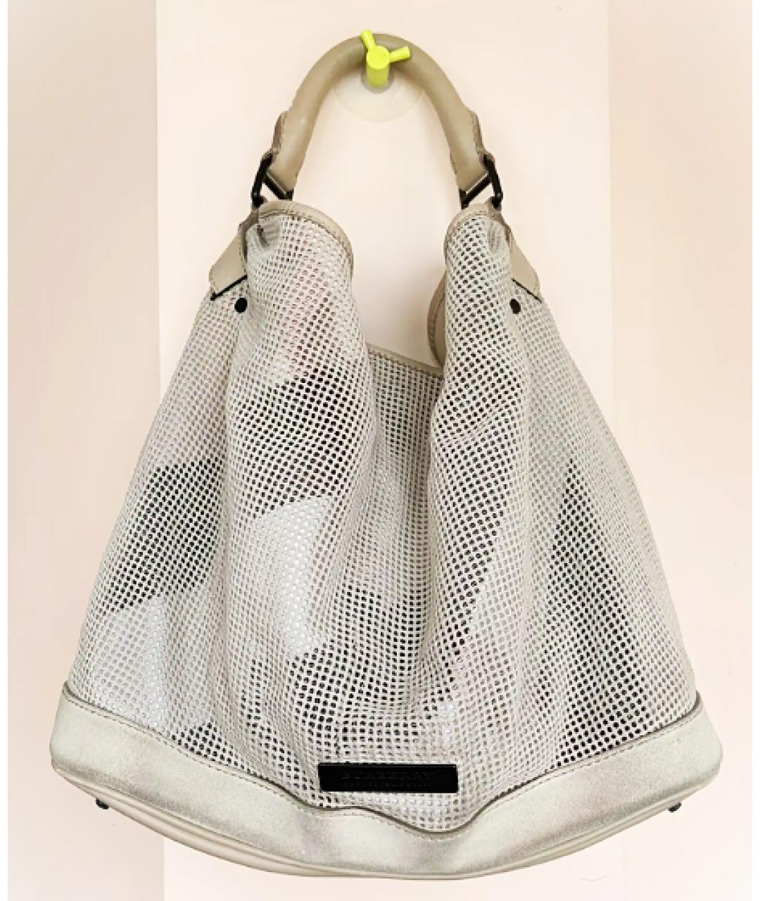 BURBERRY Бежевая замшевая сумка через плечо, фото 10