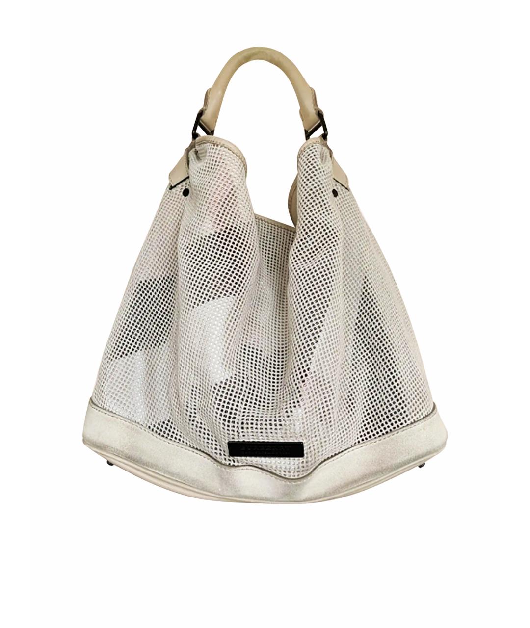 BURBERRY Бежевая замшевая сумка через плечо, фото 1