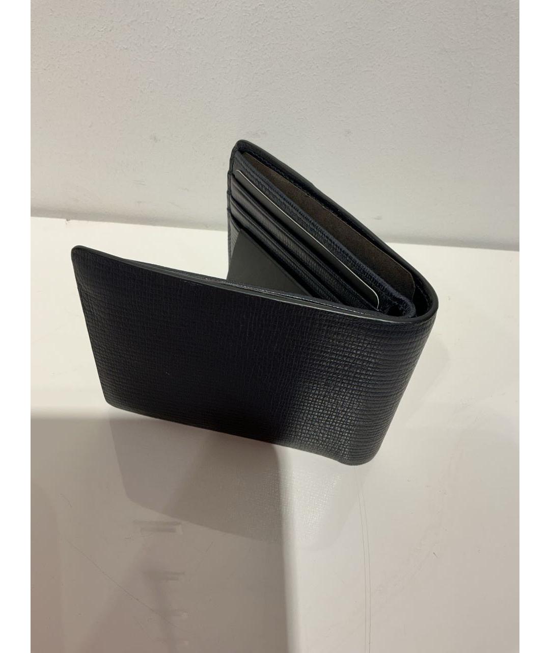 HUGO BOSS Черный кожаный кошелек, фото 2