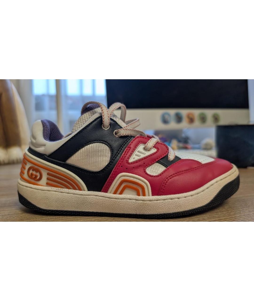 GUCCI Красные кеды, фото 6