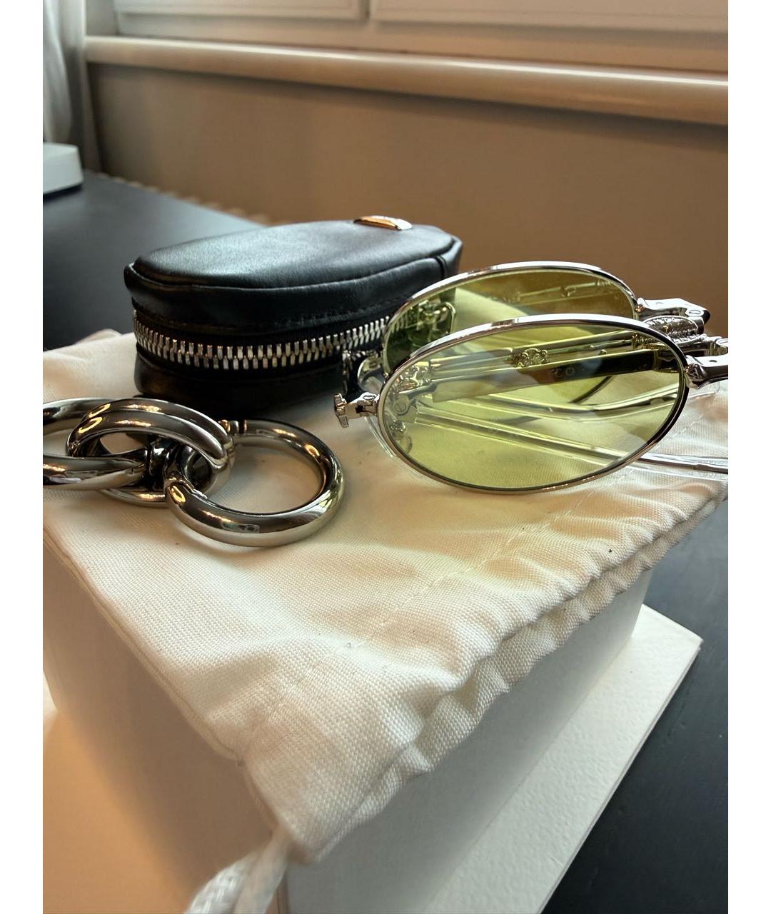 GENTLE MONSTER Серебряные металлические солнцезащитные очки, фото 6