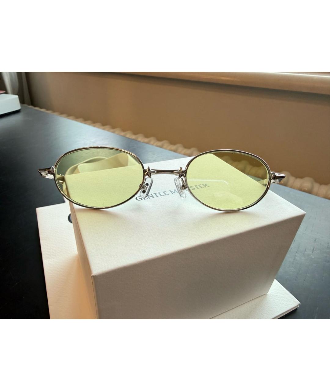GENTLE MONSTER Серебряные металлические солнцезащитные очки, фото 2