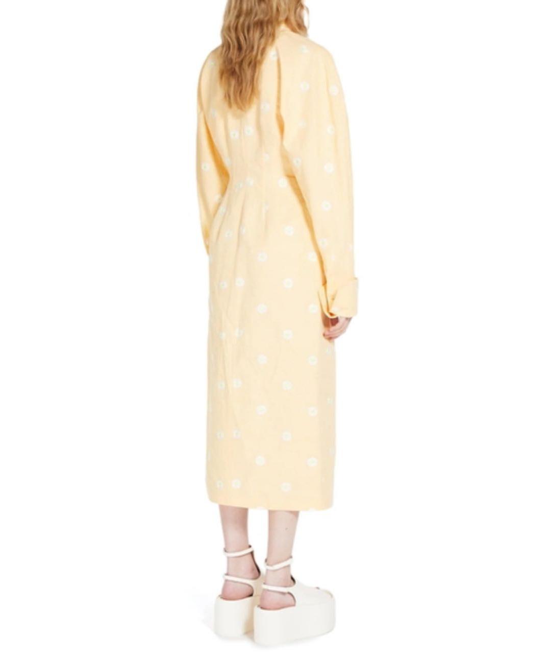 SPORTMAX Желтое повседневное платье, фото 4