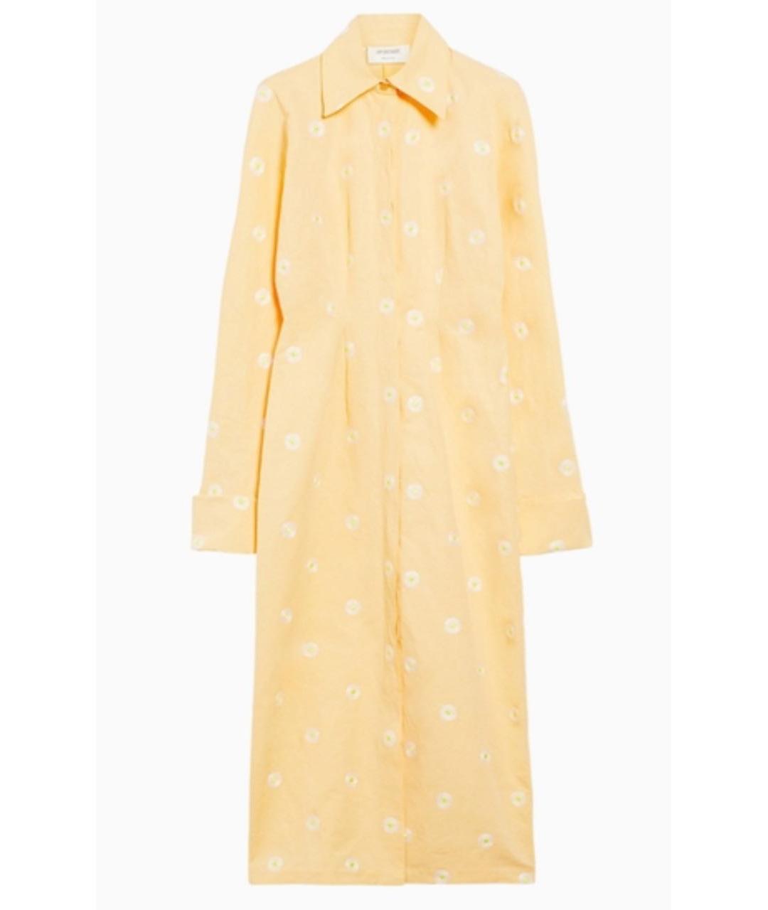 SPORTMAX Желтое повседневное платье, фото 5