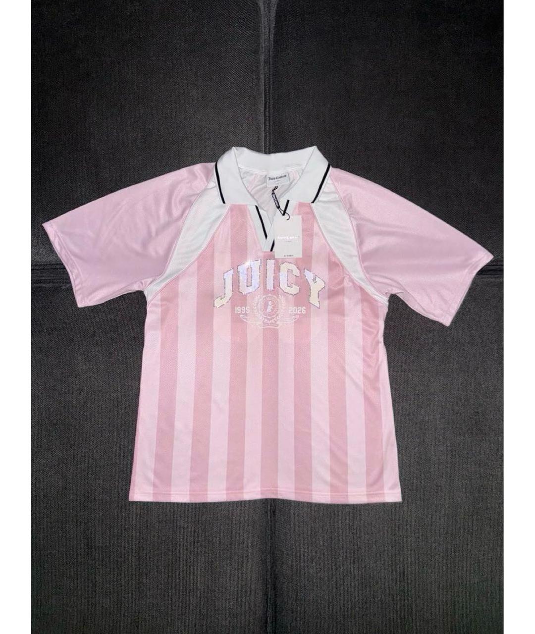 JUICY COUTURE Розовая футболка, фото 4