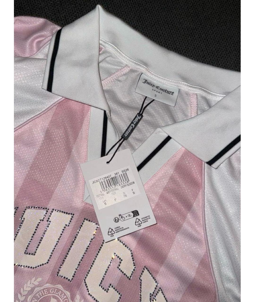 JUICY COUTURE Розовая футболка, фото 3